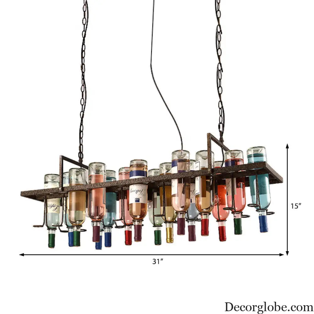 Rustic Metal Pendant Lighting Kit - Industrial Style Hang Lights for Dining Room - 1/2/3 Light Options