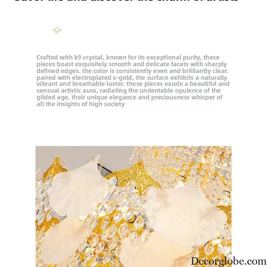 Spiral Crystal Pendant Chandelier for Duplex Villa and Loft Lighting Chandelier