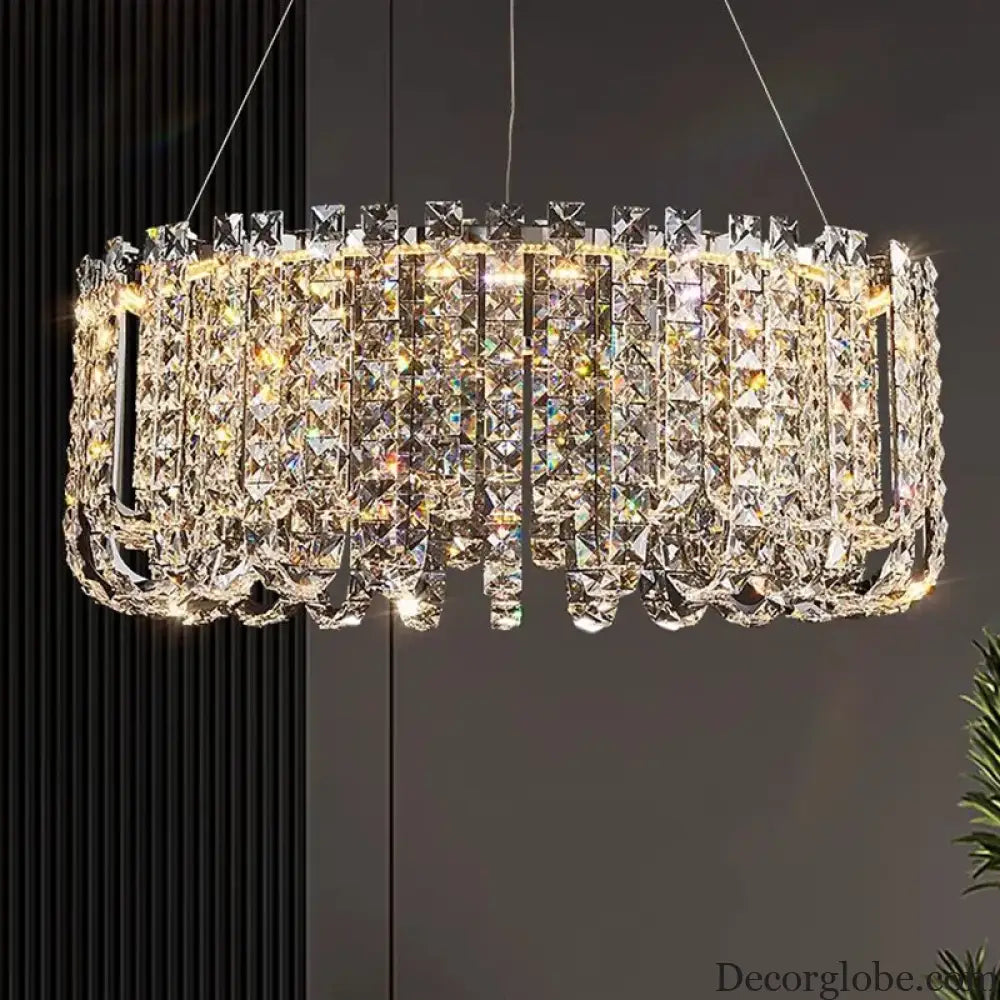Modern Luxury Crystal LED Chandeliers - Illuminating Elegance for Living and Dining Rooms - DecorGlobe