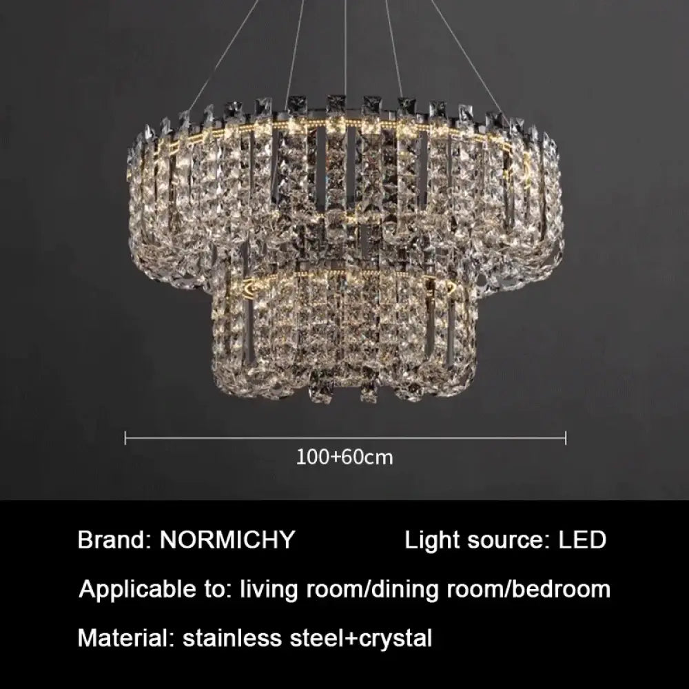 Modern Luxury Crystal LED Chandeliers - Illuminating Elegance for Living and Dining Rooms - DecorGlobe