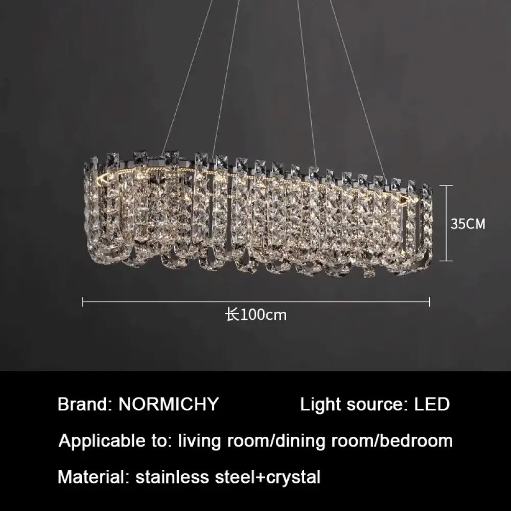 Modern Luxury Crystal LED Chandeliers - Illuminating Elegance for Living and Dining Rooms - DecorGlobe