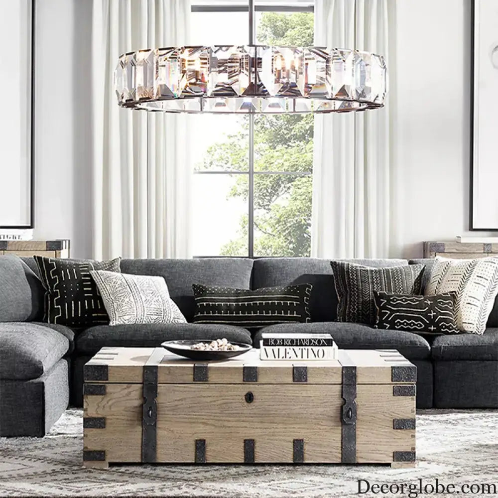 Timeless Classic American LED Crystal Chandelier - Available in Gold, Silver, and Black Finishes, Perfect for Dining Rooms - DecorGlobe