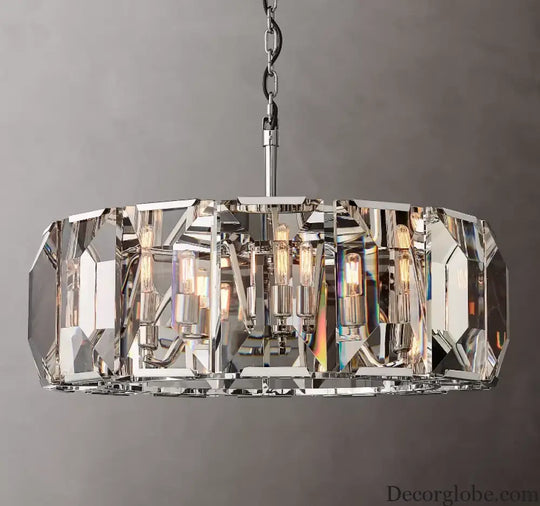Timeless Classic American LED Crystal Chandelier - Available in Gold, Silver, and Black Finishes, Perfect for Dining Rooms - DecorGlobe