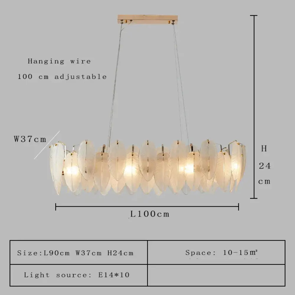 Unique Goose Feather LED Chandelier - Artistic White Glass - Designer Lighting Fixture for Foyer and More - DecorGlobe