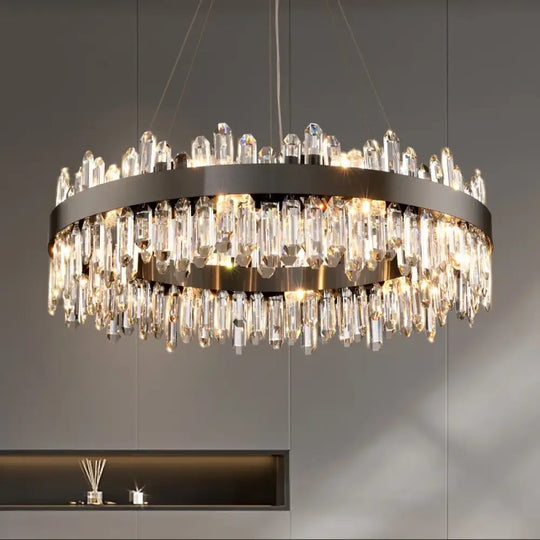 New Style Light Luxury Crystal Chandelier - Modern Elegance for Living Rooms, Dining Areas, Commercial Spaces, and Master Bedrooms - DecorGlobe