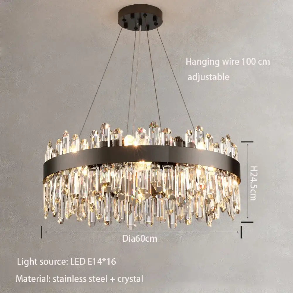 New Style Light Luxury Crystal Chandelier - Modern Elegance for Living Rooms, Dining Areas, Commercial Spaces, and Master Bedrooms - DecorGlobe
