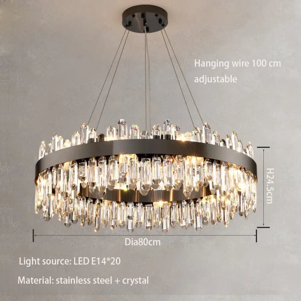 New Style Light Luxury Crystal Chandelier - Modern Elegance for Living Rooms, Dining Areas, Commercial Spaces, and Master Bedrooms - DecorGlobe
