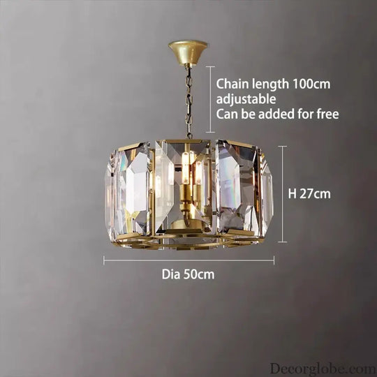 Versatile Dimmable LED Crystal Chandelier - Elegant Lighting Fixture in Gold, Chrome, and Black Finishes for Foyers and More - DecorGlobe