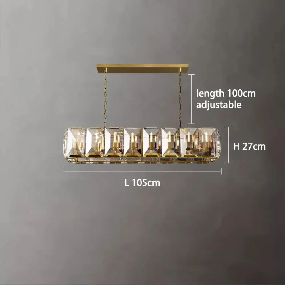 Versatile Dimmable LED Crystal Chandelier - Elegant Lighting Fixture in Gold, Chrome, and Black Finishes for Foyers and More - DecorGlobe