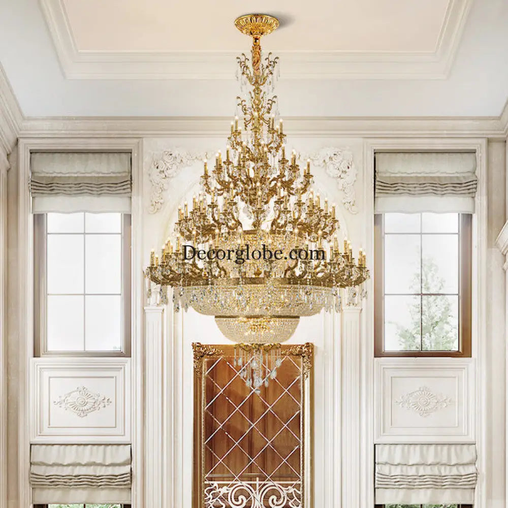 Victoria European Copper Crystal Grand Staircase Chandelier Chandelier (diameter 230cm, height 300cm) Chandelier