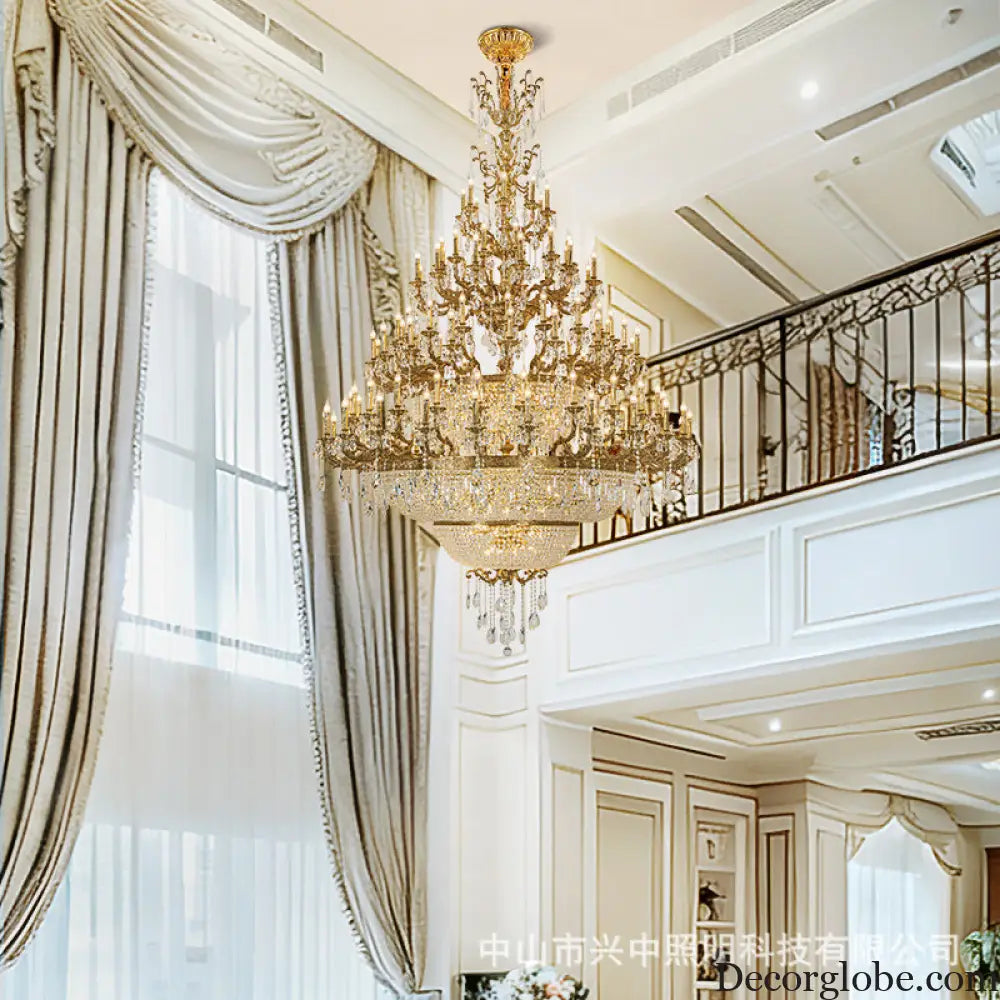 Victoria European Copper Crystal Grand Staircase Chandelier Chandelier (diameter 230cm, height 300cm) Chandelier