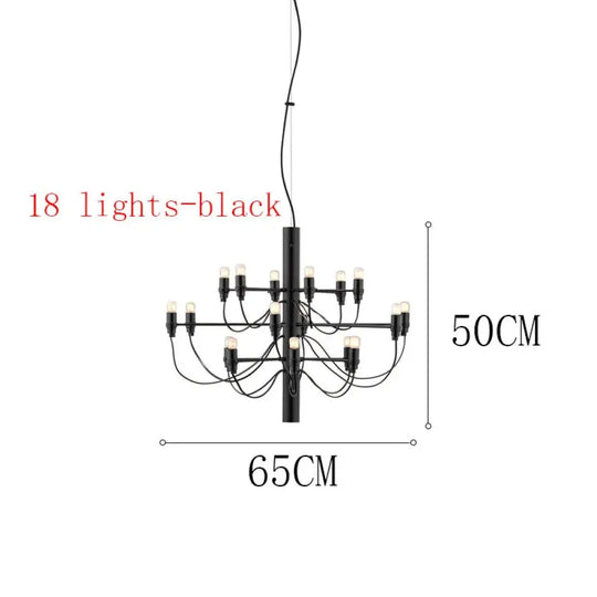 Vintage Creative LED Chandeliers - Candle Light Italian Design Pendant Lighting for Living, Dining Room, Hall Decor, and Suspensions - DecorGlobe