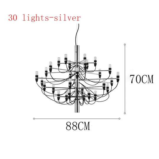 Vintage Creative LED Chandeliers - Candle Light Italian Design Pendant Lighting for Living, Dining Room, Hall Decor, and Suspensions - DecorGlobe