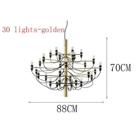 Vintage Creative LED Chandeliers - Candle Light Italian Design Pendant Lighting for Living, Dining Room, Hall Decor, and Suspensions - DecorGlobe
