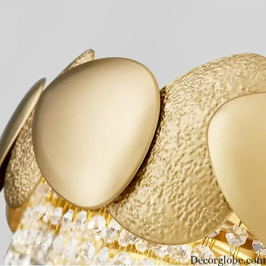 LED Tassels Crystal Chandelier - Modern Stainless Steel Gold Long/Round Pendant Light - DecorGlobe