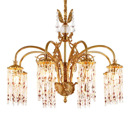 French style light luxury chandelier villa luxury atmosphere living room dining room bedroom lamp European retro