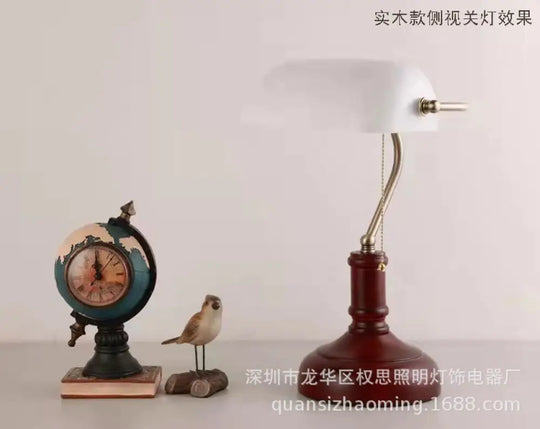 Republic of China retro table lamp creative personality bedroom bedside lamp office study table lamp decorative art