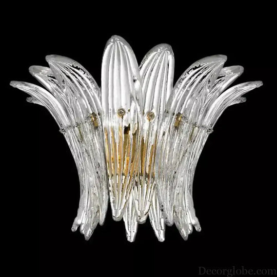 Odette French Vintage Murano Glass LED Chandelier for Living Room & Staircase Chandelier