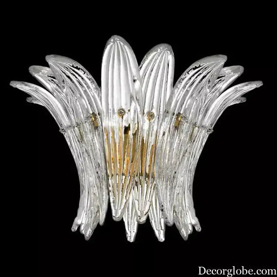 Odette French Vintage Murano Glass LED Chandelier for Living Room & Staircase Chandelier